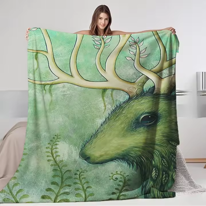Manta de Invierno Moderna de Franela Funda de Edredón Sianch de la Montaña - 1