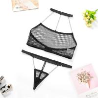 Lencería Sexy transparente para mujer, ropa interior erótica caliente, conjunto de lencería de encaje calado, conjunto de lencería, Body, lencería, Babydolls - details 9