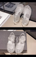Zapatos de princesa de gelatina con suela blanda y punta abierta, zapatos de playa romanos huecos y transpirables - details 38