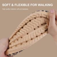 Suaves Zapatillas de Verano con Estampado de Leopardo Pantuflas Planas Antideslizantes para Hombres y Mujeres Pantuflas de Casa de Moda - details 8