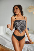 6PCS Conjunto De Bragas De Algodón G-String Para Mujer Lencería Sexy Sujetador Cómodo Color Sólido Briefs Y Tangas - details 1