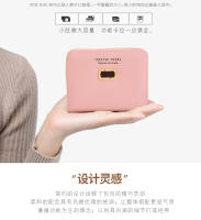 Cartera para mujer estilo corto estudiante versión coreana lindo monedero plegable 2025 nuevo estilo fresco tarjetero cartera Combo - details 2