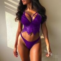 Ladies Temptation Conjunto de tirantes de sujetador de tres puntos de encaje de cuatro colores Ropa interior sexy sexy - details 5