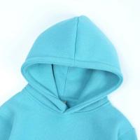 Sudadera con capucha gruesa de color sólido para niños, 95% algodón, 2 a 13 años, novedad - details 11