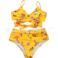 Bikini de dos piezas de cintura alta con estampado de leopardo, traje de baño sexy para mujer - details 30