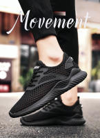 Zapatillas de moda para hombre Zapatillas de malla transpirables Color sólido Casual Cien Zapatos para correr - details 1