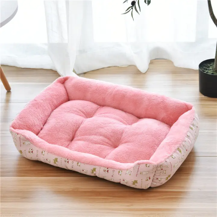 Alfombrillas de felpa suave para mascotas, camas cálidas para perros pequeños, medianos y grandes, nido para perros - 1