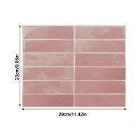 Pegatinas de pared de azulejos autoadhesivas impermeables, papel tapiz antiincrustante a prueba de humedad, calcomanía de pared resistente al calor DIY - details 0