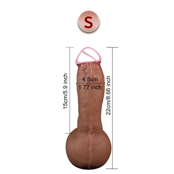 Plug Anal Grande Realista Masturbador Vaginal para Mujeres Juguete Sexual Adulto de Alta Calidad - 1