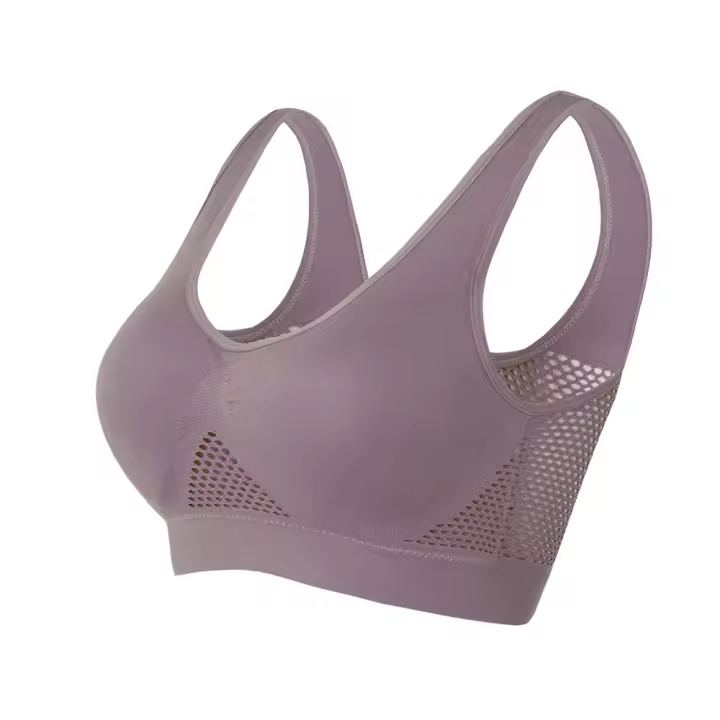 Sujetador Deportivo para Mujer Aireado, Ajuste Completo, Material de Nylon y Spandex - 1
