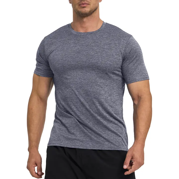 Camiseta transpirable de secado rápido para correr, camiseta de gimnasio - 1