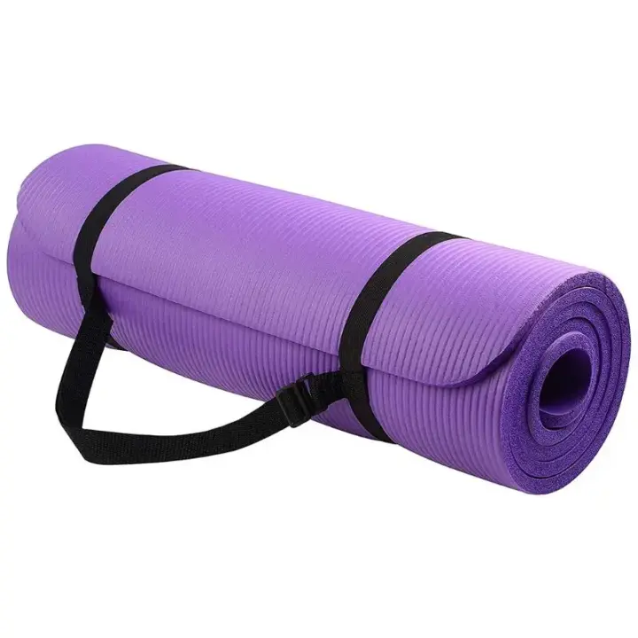 Juego de esterilla para Yoga, Pilates, cojín grueso para Fitness, 1cm, almohadilla para ejercicio antideslizante, 1 Juego - 1