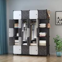 Armario Modular Portátil de 20 Compartimentos Guardarropa para Dormitorio con Barra para Colgar Ropa Compartimentos Más Profundos Aptos para Perchas - details 8