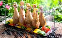 Ala de pollo de acero inoxidable para barbacoa y parrilla de piernas, soporte para parrilla de horno, cubos - details 4