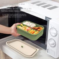 Fiambrera de silicona calentable para microondas, Bento Box, refrigerador Crisper con tapa - details 1