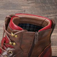 Cómodas botas de cuero para hombre,Botas para hombre,Primavera y Otoño 2025 Nuevo Tamaño 39-45 - details 10