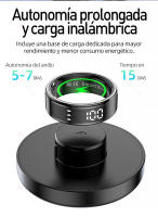 Anillo inteligente SANLEPUS con pantalla OLED: rastrea pasos, frecuencia cardíaca, calorías, sueño y estrés las 24 horas, los 7 días de la semana |   Resistencia al agua hasta 5 ATM |   Carga inalámbrica + aplicación QRing para iOS/Android - details 11