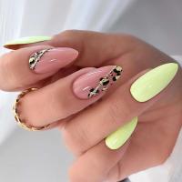 24 piezas de uñas francesas para mujer, parches de uñas postizas, estilo veraniego, diseño morado, juego completo, usable - details 7