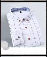 Nueva marca de moda Camisa de cuadros de algodón Camiseta slim fit para hombre camisa social para hombres de manga larga negocios camisas hombre m-5xl - details 7
