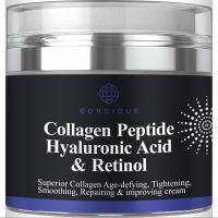 Crema de péptidos de colágeno, ácido hialurónico antiarrugas y retinol, reafirmante y reafirmante, cuidado de la piel, crema hidratante facial - details 0