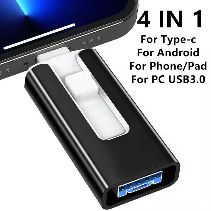 Tarjeta de Memoria USB 3.0 de Alta Capacidad 512GB o Más A Prueba de Golpes - 1