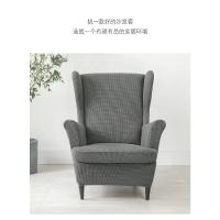 Cubierta de Silla de Ala Inclinada Elástica Vellón Polar Rey Cubierta de Sofá con Almohada - details 9