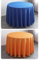 Mantel circular de alta calidad de 300 cm, jacquard blanco para eventos de bodas, banquetes, fundas de hotel y decoraciones de mesa. - details 9