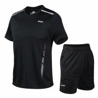 Conjunto deportivo para hombre, ropa deportiva para correr, gimnasio, Fitness, entrenamiento, 5XL, 2024 - details 1