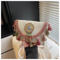 Bolso tejido a mano de verano estilo étnico de paja 2025 moda de interés especial nueva bandolera de hombro para vacaciones en la playa - details 24