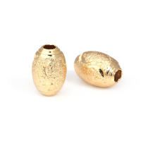 Cuentas de Brass Doradas de 18K Diseño Ovalado Cilíndrico Suministros para Hacer Joyería DIY - details 22