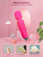Vibrador potente de 20 modos, varita mágica, masajeador de punto G, recargable por USB, productos eróticos para adultos, juguete sexual para mujeres - details 2