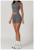 Camiseta deportiva de manga corta para mujer, Top ajustado de secado rápido, ropa informal para correr y Yoga - details 20