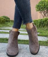 Nuevos zapatos de mujer de otoño con estampado de leopardo, tacón alto, botas Martin con tacón de cuña - details 4