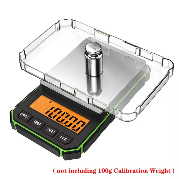 Báscula Digital electrónica multifunción de alta precisión, balanza de cocina para alimentos con pantalla LCD, 0,05g-300g - 1