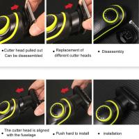 Kemei-cortadora de pelo eléctrica multifuncional para hombres, máquina de afeitar eléctrica para la nariz, Kit de aseo, 696 - details 2