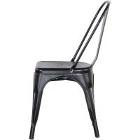 Juego de 4 Sillas de Comedor de Metal Vintage Industrial Adecuado para Uso Interior y Exterior - details 6