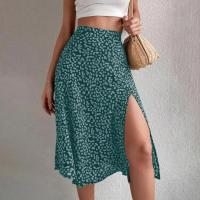 Falda de verano con estampado Floral para mujer, falda holgada de cintura alta, transpirable, elegante, ropa femenina - details 21