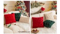 BZ011 varios colores Árbol de Navidad Patrón de Navidad Funda de almohada de ambiente festivo - details 7