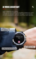 Reloj Inteligente Llamadas Bluetooth, Pulsómetro/Oxímetro/Podómetro 1,39