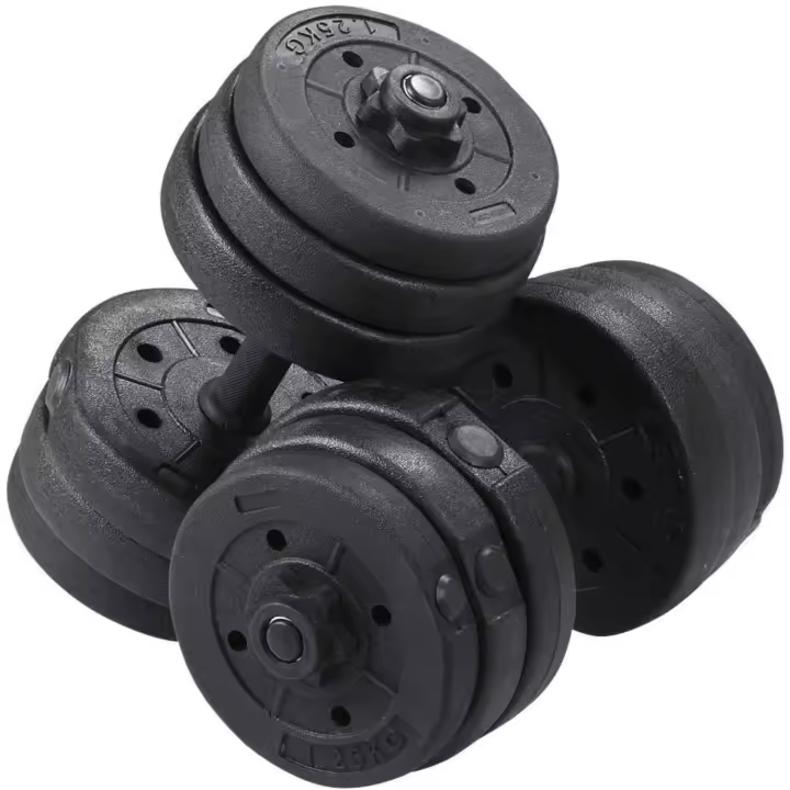 Juego de Pesas y Mancuernas para Casa o Gimnasio Mancuernas Musculacion con Cerraduras de Estrella - 1