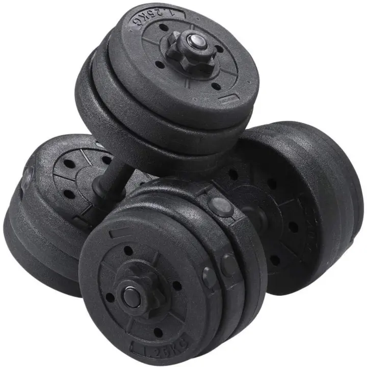 Juego de Pesas y Mancuernas para Casa o Gimnasio Mancuernas Musculacion con Cerraduras de Estrella - 1