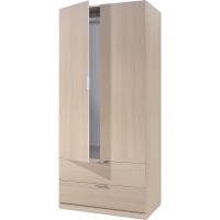 Armario de 2 Puertas y 2 cajones, 180x81,2x52 (AltoxAnchoxFondo - en cm), Armario 2 Puertas Color Roble - details 4