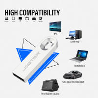 JASTER USB 2.0 Flash Drive de 128GB Diseño Creativo de Memoria en Chapa de Metal Negro con Llavero Gratis Almacenamiento de Datos Eficiente - details 5