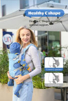Portabebés Gris Convertible abatible Avanzado 4 En 1, Posiciones Para Niños Pequeños En Crecimiento,Soporte Para La Cabeza - details 6
