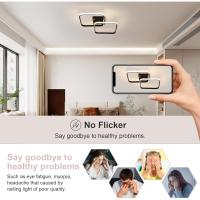 50W Plafon LED Techo Regulable, Lampara Techo con Mando a Distancia 3000K-6500K 59cm, Moderno Lamparas de Techo Salon Cuadrado para Dormitorio Salon Baño Cocina Comedor Pasillo - details 80