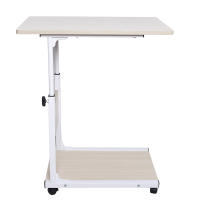 Mesa de Cara Ajustable de Altura Material Duradero, Belleza Contemporánea, Rendimiento Bueno para Hospital, Mesa de Sofá con Ruedas, Forma Rectangular, Ancho de 35cm, Profundidad de 55-80cm - details 5