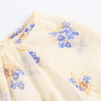 Blusa de Primavera Suave Estampado Floral Comodidad Versátil Moda para Mujeres - details 4