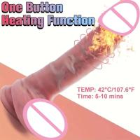 Vibrador de Estimulación Realista en Forma de Palo Calidez Estimulante Penetración Telescópica - details 2