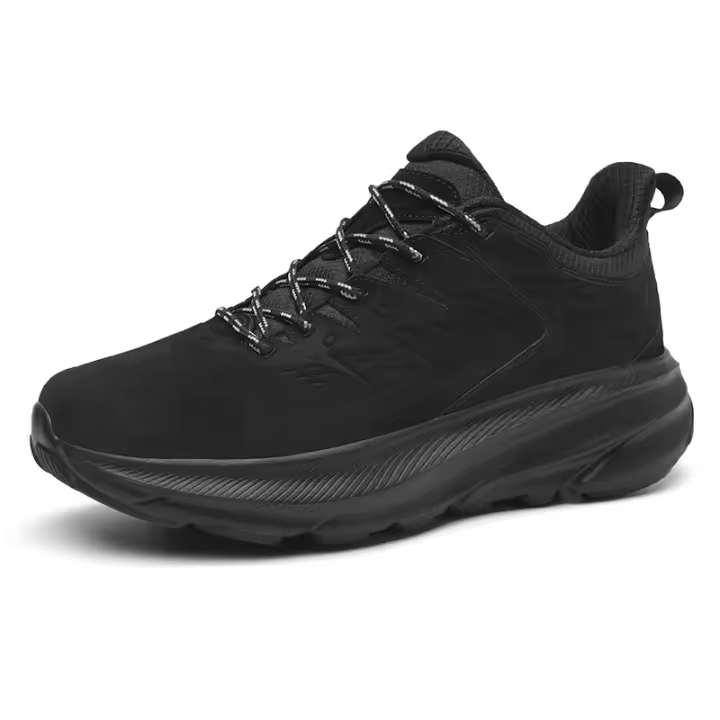 Zapatos deportivos de cuero de moda para hombres, zapatillas para correr con amortiguación, zapatos de viaje livianos - 1
