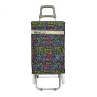 Carrito de Compra Plegable Ligero 100x41x33cm, Resistente con 2 Ruedas, Capacidad de Carga 48 Litros - Ideal para Comprar - details 3